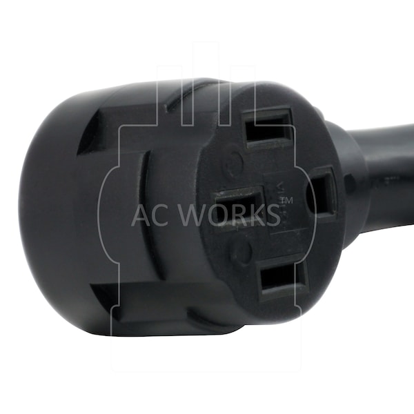 Ac Works 1.5FT 50A 125/250V SS2-50P/CS6365 Plug to 14-50R RV/ Range/ EV Adapter Cord - SS21450-018