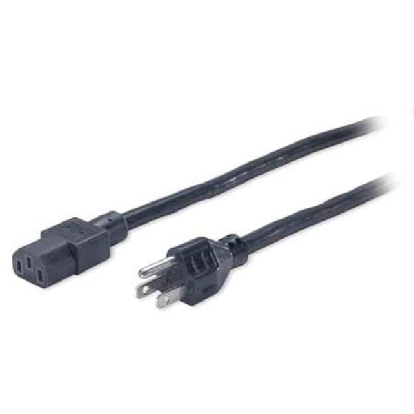Apc Power Cord, 5-15P, SJT, 8 ft., Blk, 12A, 14/3 - AP9893