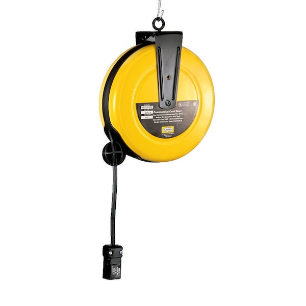 Hubbell Wiring Device-Kellems 25 ft. 16/3 Retractable Cord Reel 10 Amps 1 Outlets 120VAC Voltage - HBLC25163C
