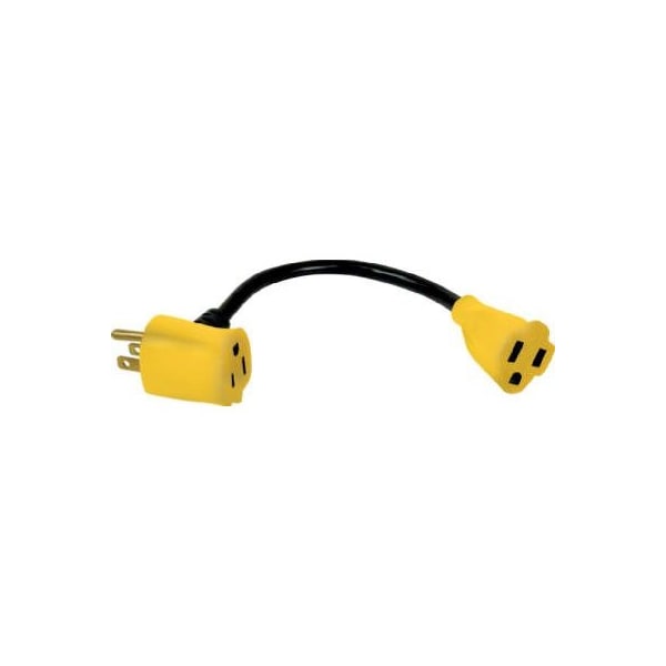 Kab Enterprise Extension Cord Adapter, 14 AWG, Indoor, 14/3 - KAB-3P