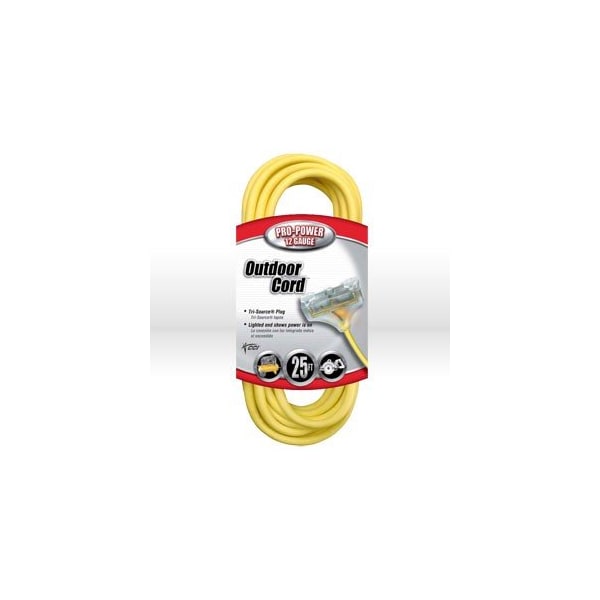 Southwire SJTW Extension Cord, 12 AWG, Outdoor, 12/3 - 04187