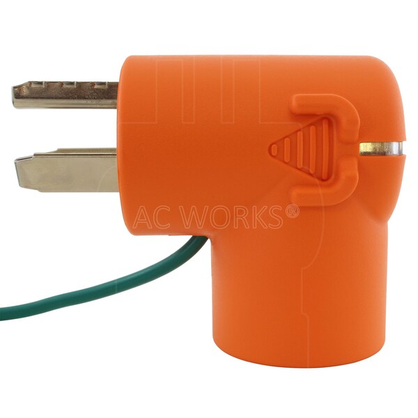 Ac Works 30A 125/250V NEMA 10-30 3-Prong Dryer Plug to NEMA 5-20 Household Connector - AD1030520