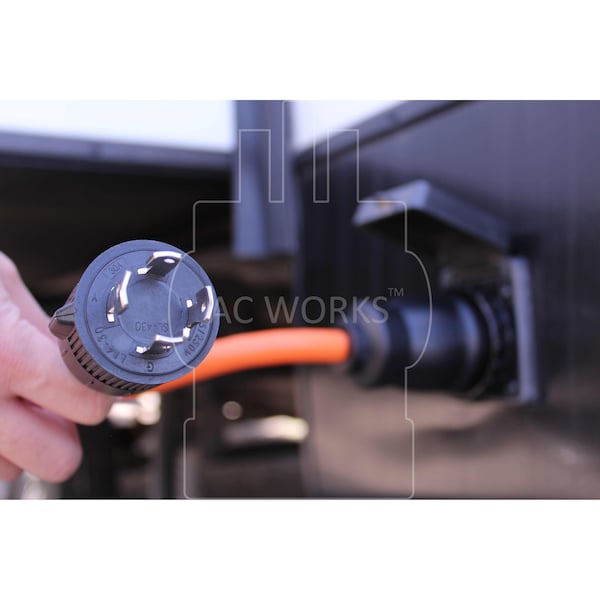 Ac Works 1.5FT Generator L14-30P 30A 4-Prong Plug to 50A RV/Marine Female Adapter - L1430M50-018