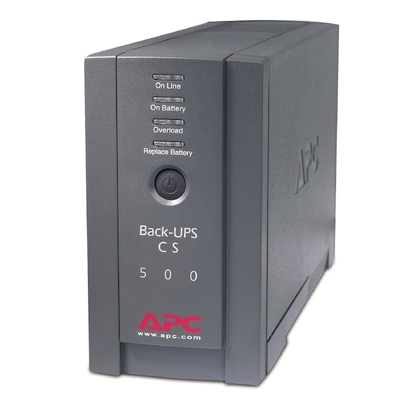 Apc UPS System, 500VA, Standby, Out: 120V AC In: 120V AC - BK500BLK