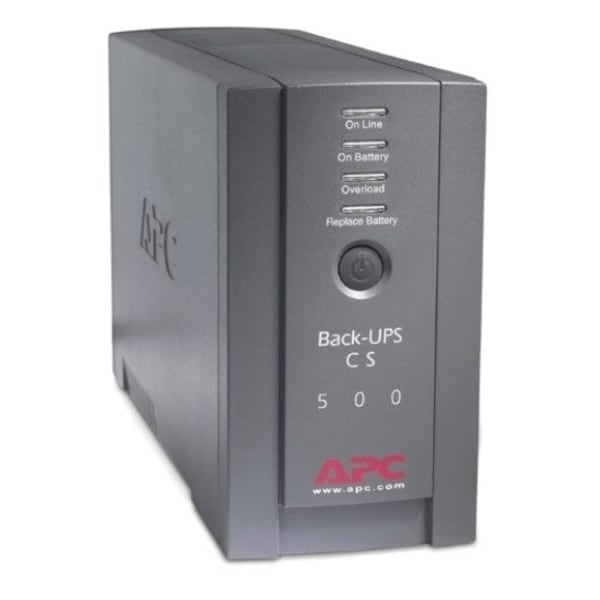 Apc UPS System, 500VA, Standby, Out: 120V AC In: 120V AC - BK500BLK
