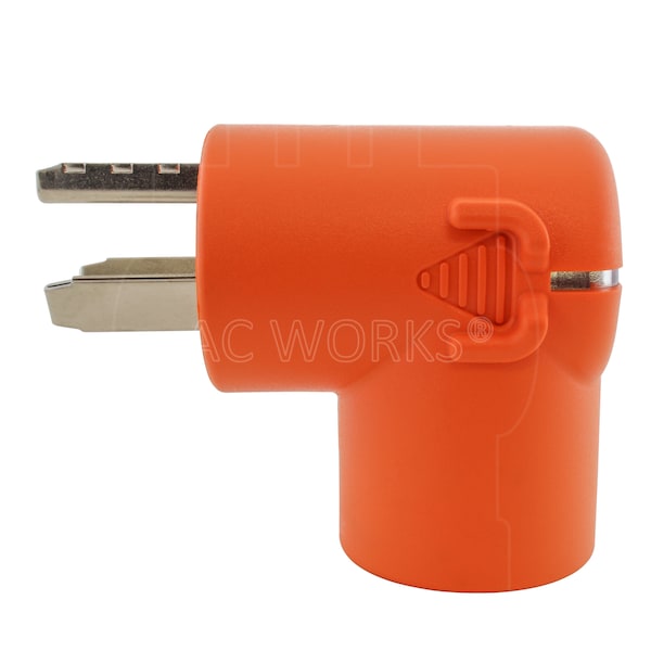 Ac Works 3-Prong Dryer Outlet to L6-20 20A 250V Locking Female Adapter - AD1030L620