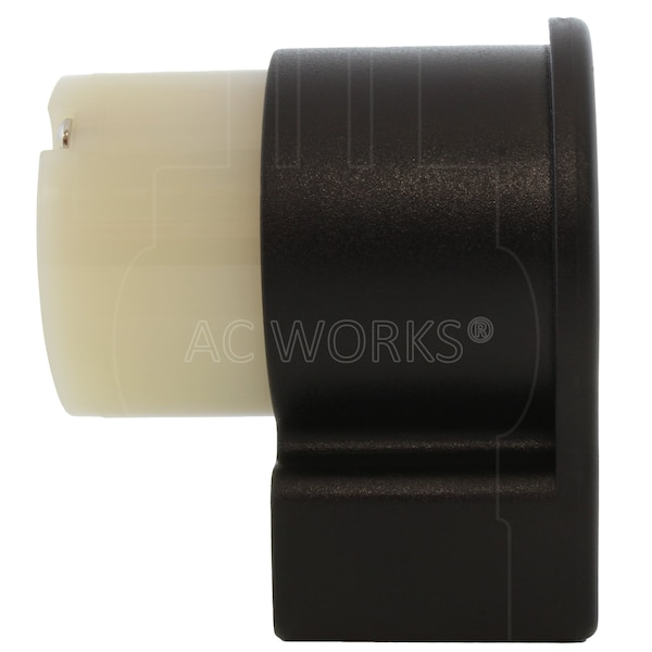 Ac Works NEMA L22-30R 30A 3-Phase Y 277/480V Elbow 5-Prong Locking Female Connector with UL, C-UL Approval - ASEL2230R
