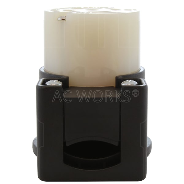 Ac Works NEMA L22-30R 30A 3-Phase Y 277/480V Elbow 5-Prong Locking Female Connector with UL, C-UL Approval - ASEL2230R