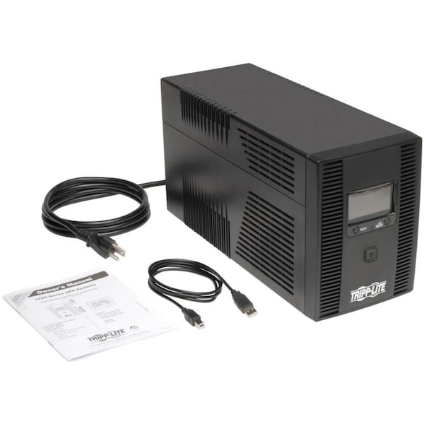 Tripp Lite UPS System, 1.5kVA, Line Interactive, Out: 110/115/120V In: 120V AC - SMART1500LCDT