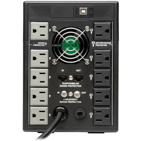 Tripp Lite UPS System, 1.5kVA, Line Interactive, Out: 110/115/120V In: 120V AC - SMART1500LCDT