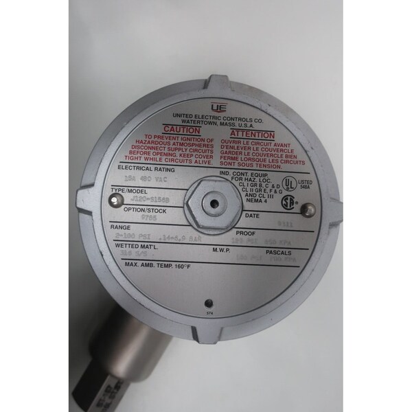 Interruptor de presión Ue United Electric 2-100Psi 480V-AC - J120-S156B