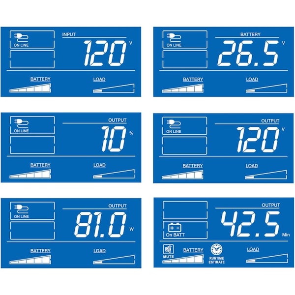 Tripp Lite UPS System, 1.5kVA, Line Interactive, Out: 110/115/120V In: 120V AC - SMART1500LCDT