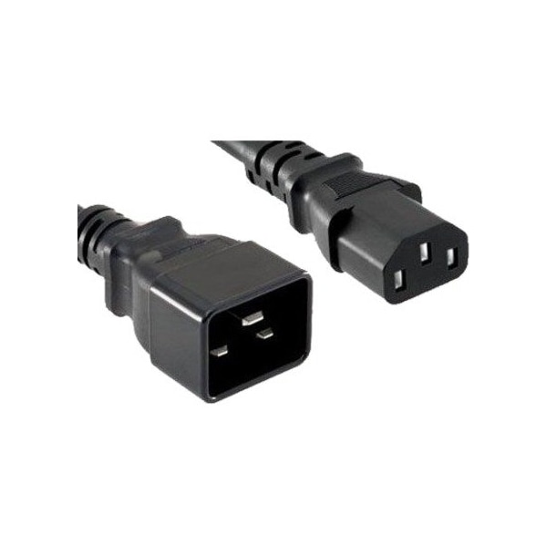 Unirise Usa 6Ft Green C13-C20 Pdu Power Cord, Sjt, 15Amp, 250V - PWCD-C13C20-15A-06F-GRN