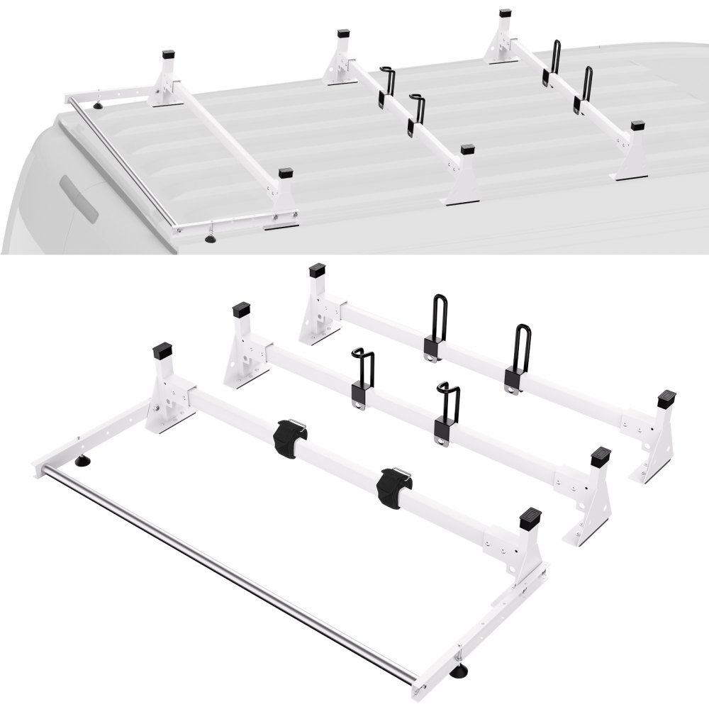 VEVOR Trailer Ladder Rack Van Roof Ladder Rack for Ford Transit Custom 2013-2024 - XSHCHJDKAZBK0PPETV0