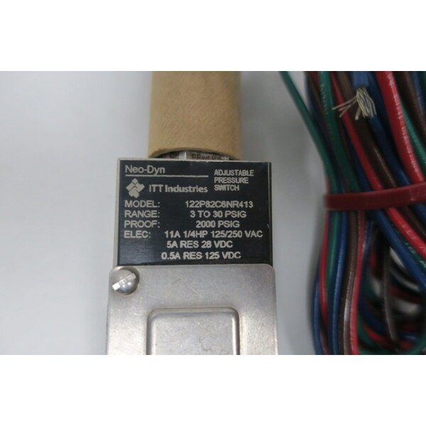 Interruptor de presión Itt NeoDyn 330Psi 125250VAc - 122P82C6NR413