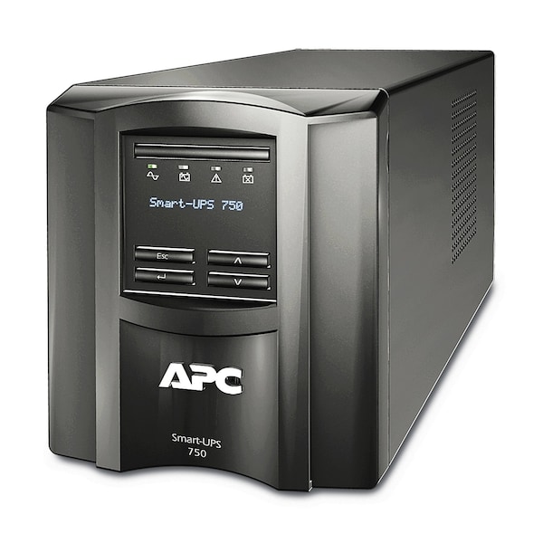 Apc Smart UPS, 750VA, Line Interactive, Out: 120V AC In: 120V AC - SMT750C