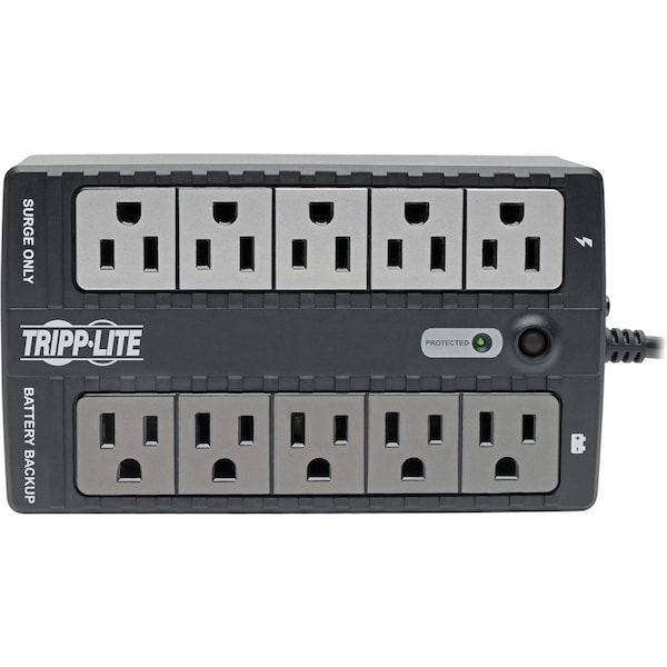 Tripp Lite UPS System, 600VA, Standby, Out: 110/115/120V AC In: 120V AC - INTERNET600U