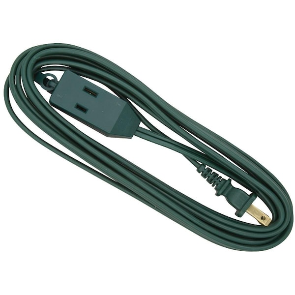 All-Source Extension Cord, 16 AWG, Indoor, 16/2, 12 ft - IN-PT2162-12X-GR