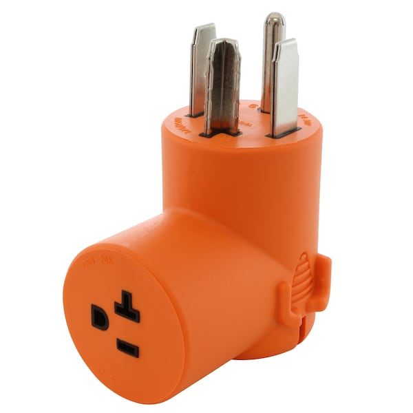 Ac Works Adapter NEMA 14-30P 30A Dryer Outlet - Household 15/20A 125V T-Blade Connector - AD1430520