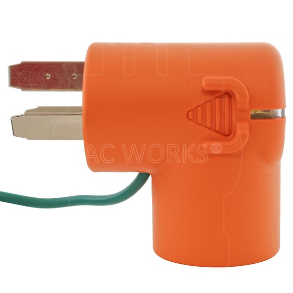 Ac Works NEMA 10-50P 50A 3-Prong Plug to NEMA 6-30R 30A 250V Commercial HVAC - AD1050630