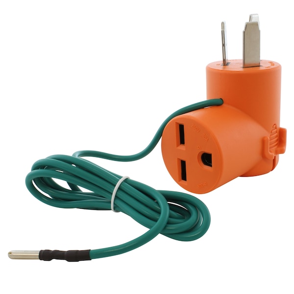 Ac Works NEMA 10-50P 50A 3-Prong Plug to NEMA 6-30R 30A 250V Commercial HVAC - AD1050630