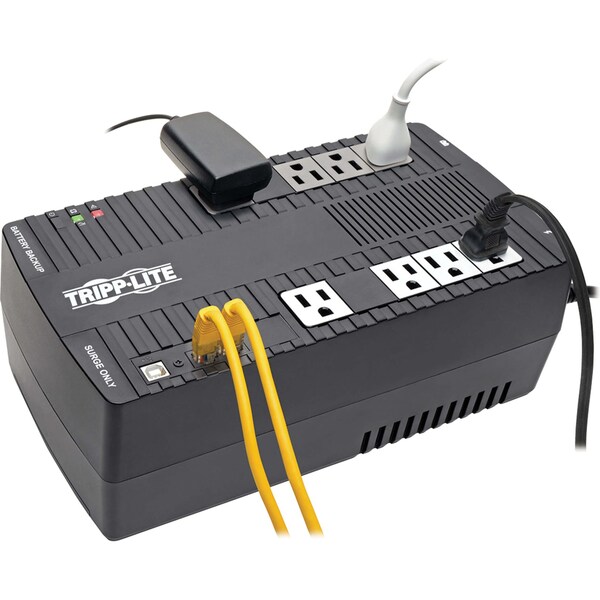 Tripp Lite UPS System, 700VA, Line Interactive, Out: 110/115/120V AC In: 120V AC - AVR700U