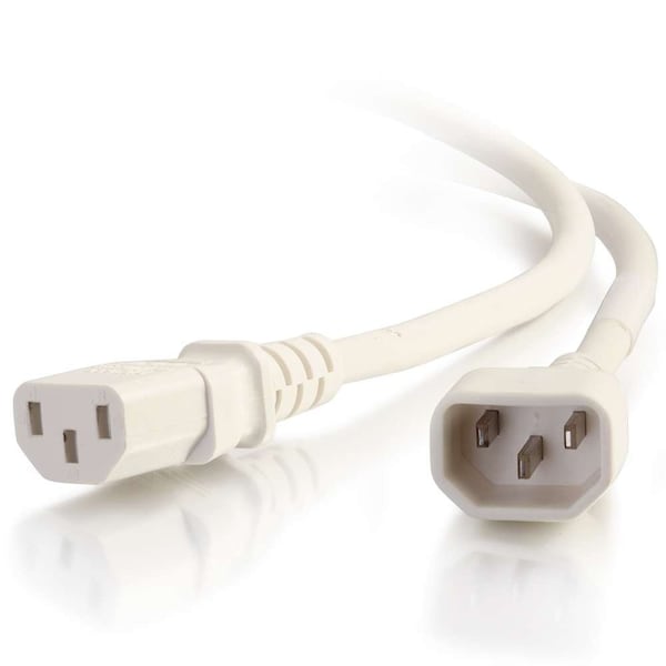 C2G 5Ft C14 To C13 18/3 Sjt White - 17503