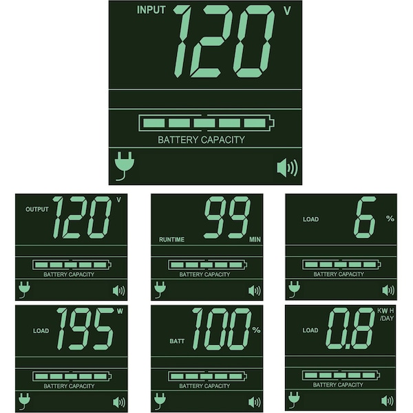 Tripp Lite UPS System, 1kVA, Line Interactive, Out: 100/110/120/125V AC In: 120V AC - SMART1000RMXL2U