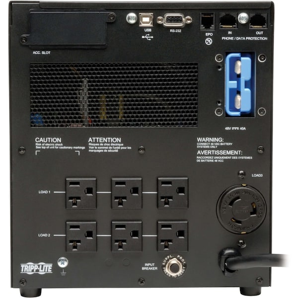 Tripp Lite UPS System, 1.96kVA, Online/Double Conversion, Out: 100/110/120/127V AC In: 100/115/120/127V AC - SU2200XLCD