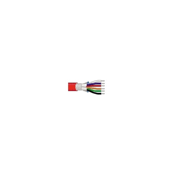 Belden Multi-Conductor Cable, 18 AWG, 9 C, Red, FEP, Stranded, 300V AC - 83659 0021000