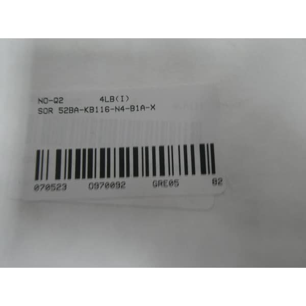 Interruptor de presión Sor 20-0-20IN-H2O - 52BA-KB116-N4-B1A-X