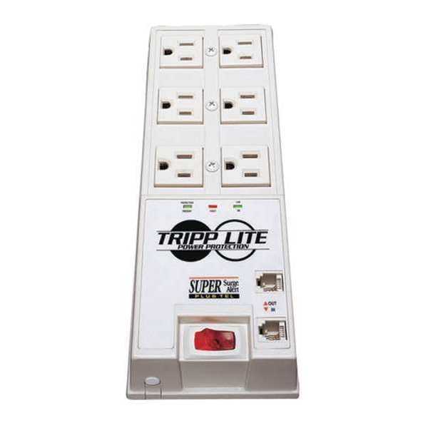 Tripp Lite Surge, 6 Outlet, 6ft cord, 3040J, Modem - TR-6FM
