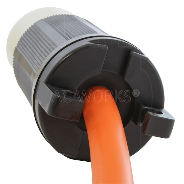 Ac Works 1.5FT 50A 125/250V SS2-50P/CS6365 Plug to 30A 250V 6-30R Commercial HVAC Adapter Cord - SS2630-018