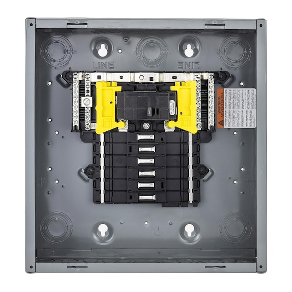 Square D Load Center, QO, 12 Spaces, 100A, 120/240V AC, Main Circuit Breaker, 1 Phase - QO112M100PC