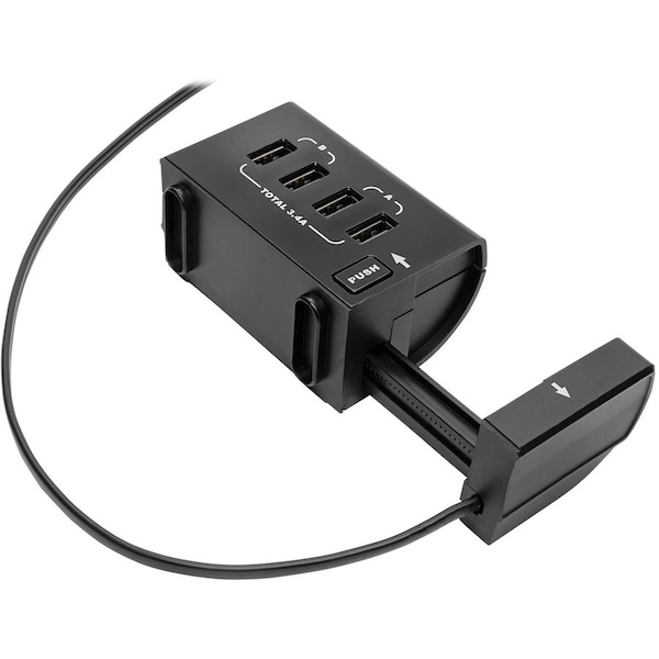 Tripp Lite Surge Protector, 6-Outlet, 6-7/10"Wx1-4/5"Dx9-3/5"H, Black - TRPTLP66USBR