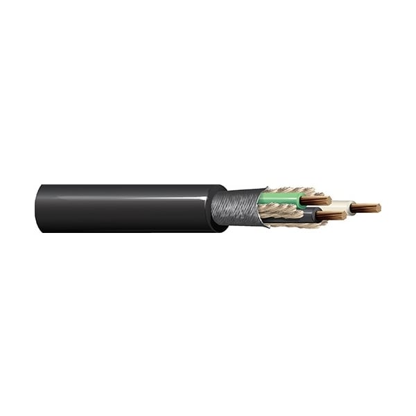 Belden Portable Cord, SO, 12 AWG, 3 C, Black, Rubber, Stranded, 600V - 19206 010250