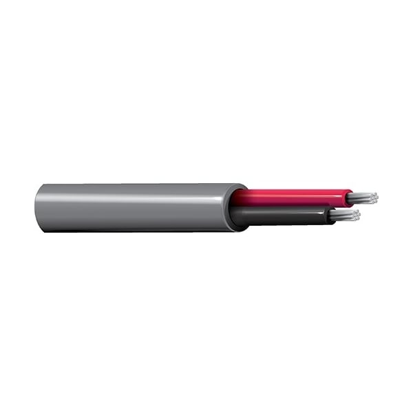 Belden Multi-Conductor Cable, 18 AWG, 4 C, Chrome, PVC, Stranded, 300V AC - 9156 060500