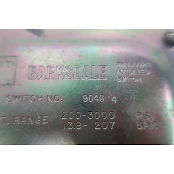 Interruptor de presión Barksdale 90484 2003000Psi 125250480600VAc - 2610846