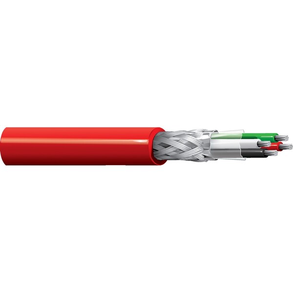 Belden Multi-Conductor Cable, 22 AWG, 3 C, Red, FEP, Stranded, 300V AC, Indoor - 83553 0021000