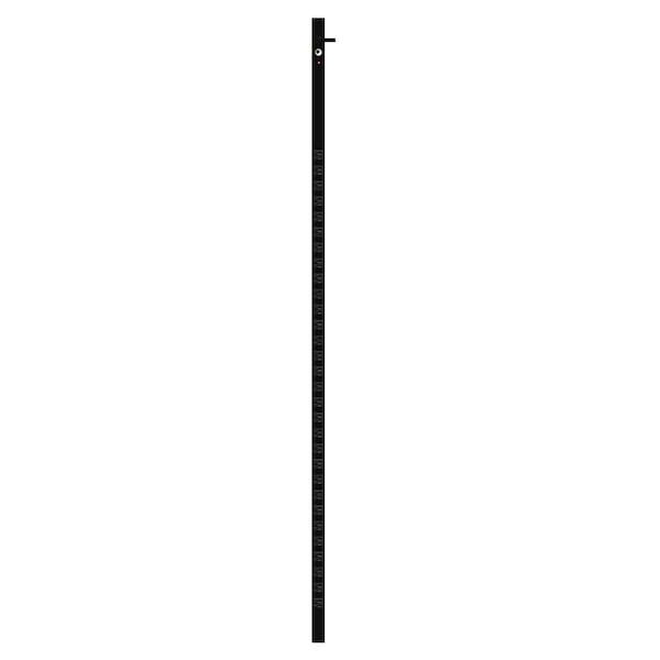 Quest Mfg 6' PDU 30 Front 120V/20A Outlets with 15' Cord, Aluminium, Black - VPS-3006
