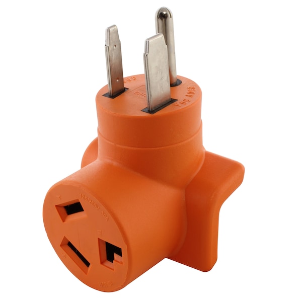 Ac Works Welder 6-50P Plug to 10-30R 3-Prong 30A 3-Prong Dryer Adapter - AD6501030