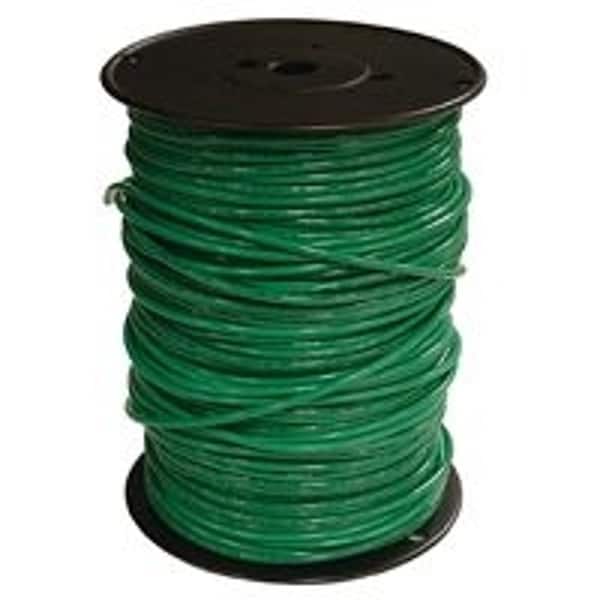 Southwire THHN, THWN-2, Building Wire, Copper, 6 AWG, 1C, Green, Stranded, 500 ft - 6GRN-STRX500