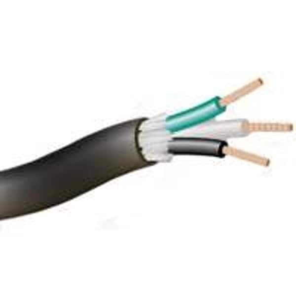 Cci Electrical Wire, 10 AWG Wire, 250 ft L, Copper Conductor, TPE Insulation, TPE Sheath, Black Sheath - 55039308