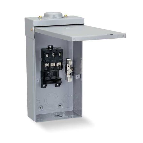 Square D Circuit Breaker Enclosure, J250, 3 Spaces, 250A, Main Circuit Breaker - J250AWK