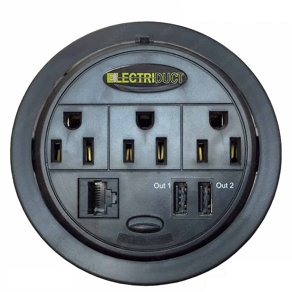 Electriduct Power Tap Grommet with Hidden Power Centers - PDC-SW-GMPT-ED