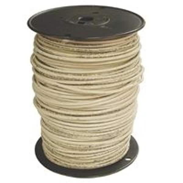 Southwire THHN, Building Wire, Copper, 4 AWG, 1C, White, Stranded, 500 ft - 4WH-STRX500