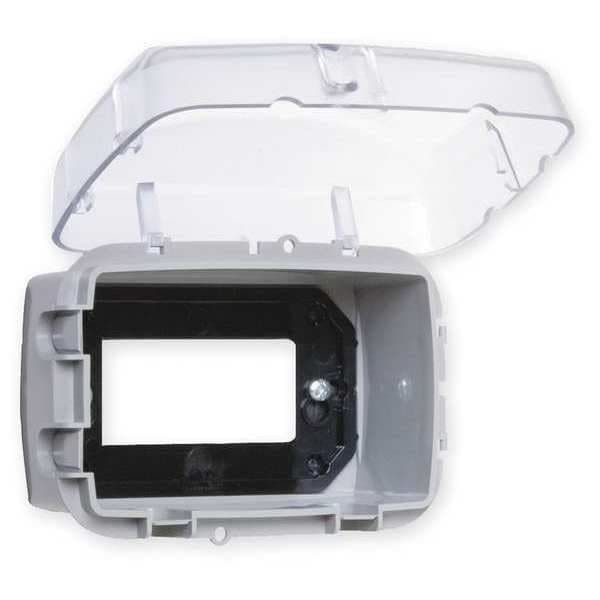 Intermatic While In Use Weatherproof Cover, 1 Gang, 5-49/64 in H, 3-13/16 in W, 2-3/4 in D, Polycarbonate - WP3100C