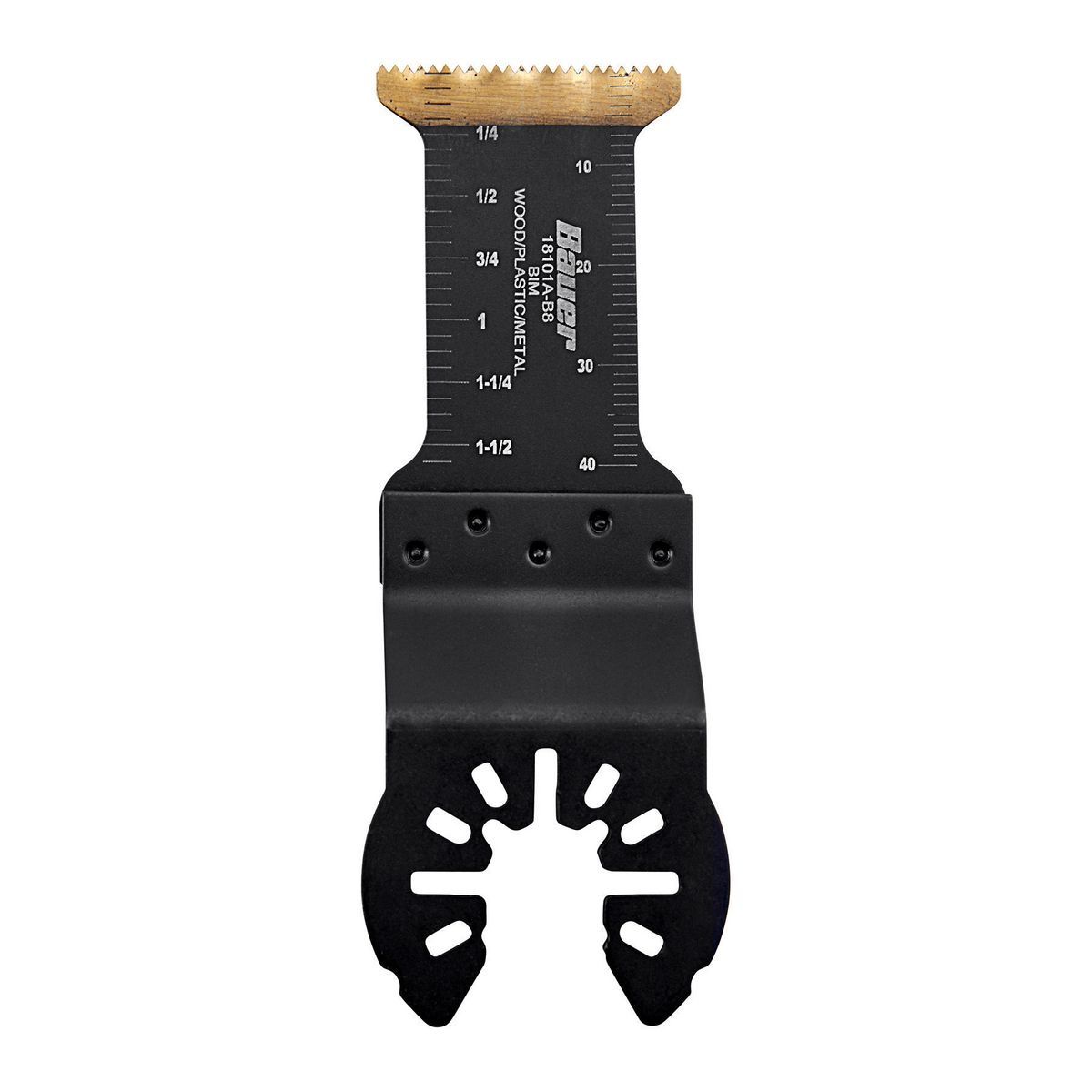 Cuchilla de corte en punta/plano de titanio con vástago reducido Bi-Metal de 1-3/16 pulgadas para multiherramientas oscilantes - 64963