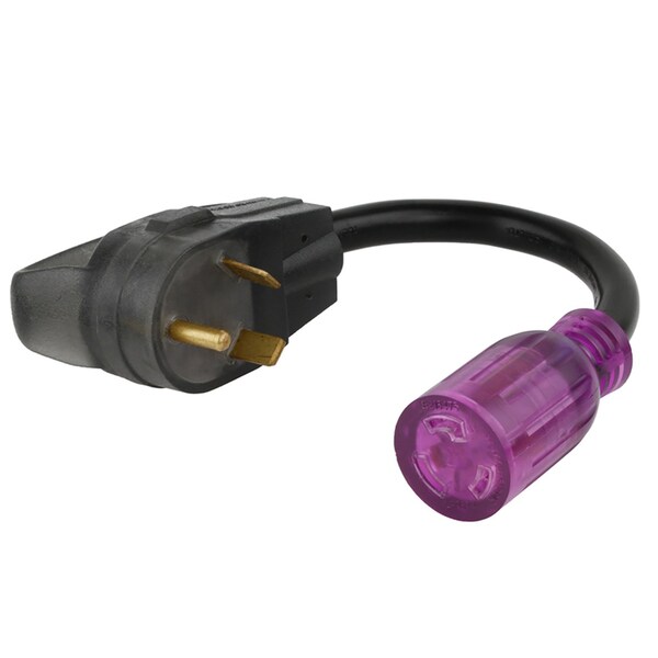 Reliance Controls Color Connect 12/3 SJTW 125 V 12 in. L Adapter Cord - ACRV22