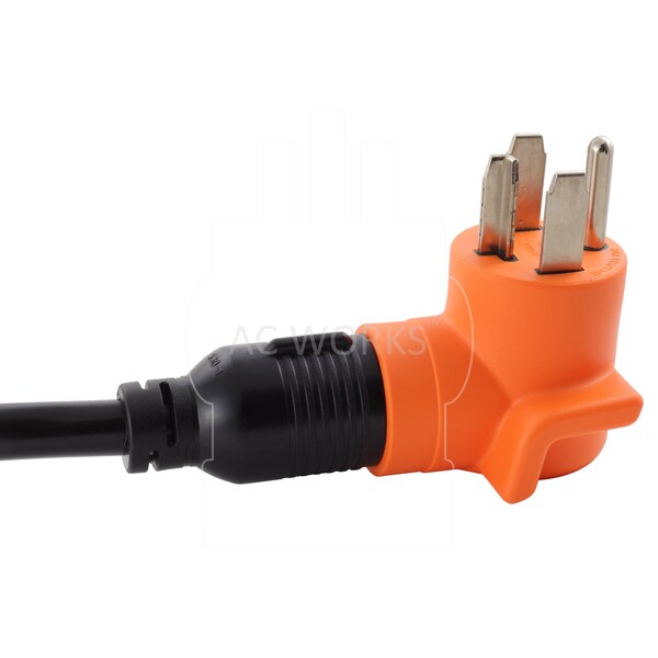 Ac Works Adapter NEMA 14-30P Dryer Plug to NEMA L6-20R Power Tools/Welder Connector - AD1430L620